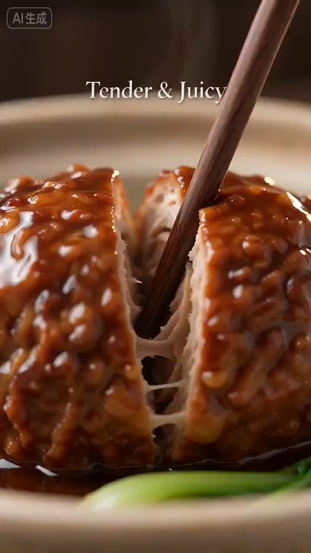 Red-braised Lion’s Head Meatballs